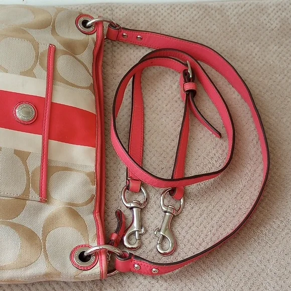 Coach Hampton Weekend Stripe Crossbody Bag - Picture 12 of 12
